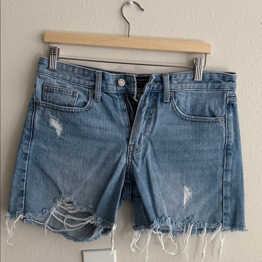 Lucky Brand Light Blue Distressed Jean Shorts
